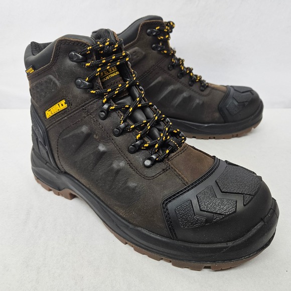 Dewalt Hadley Work Boots Steel Toe Waterproof DXWP10051 Brown Black Men Size 10